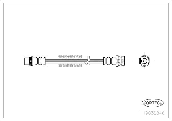 Brake Hose CORTECO 19032846