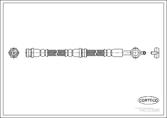 Brake Hose CORTECO 19032886