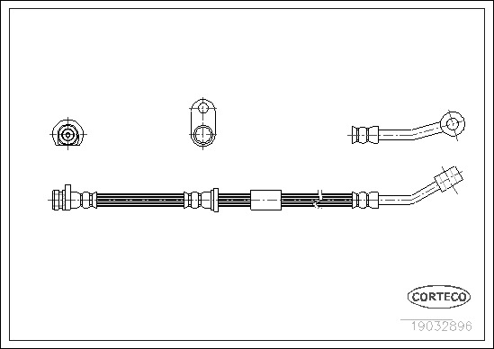 Brake Hose CORTECO 19032896