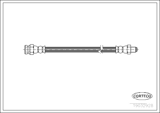 Brake Hose CORTECO 19032928