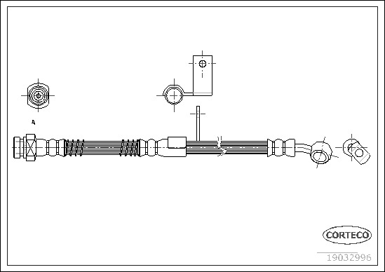 Brake Hose CORTECO 19032996
