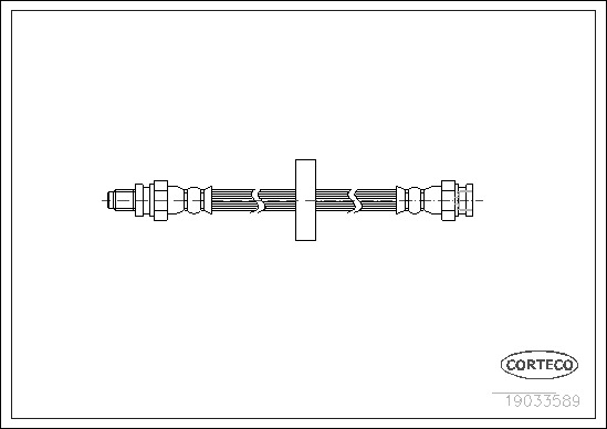 Brake Hose CORTECO 19033589