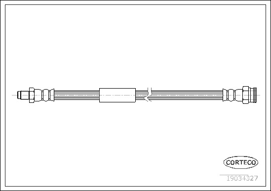 Brake Hose CORTECO 19034327