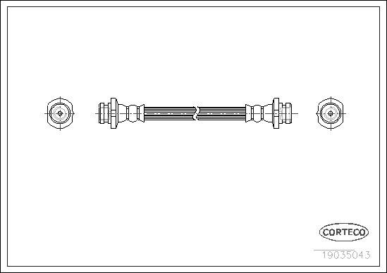 Brake Hose CORTECO 19035043