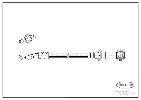 Brake Hose CORTECO 19035294
