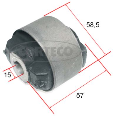 Control Arm-/Trailing Arm Bush CORTECO 21652888