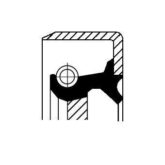 Shaft Seal, manual transmission CORTECO 12001775B