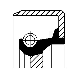 Shaft Seal, crankshaft CORTECO 12011279B