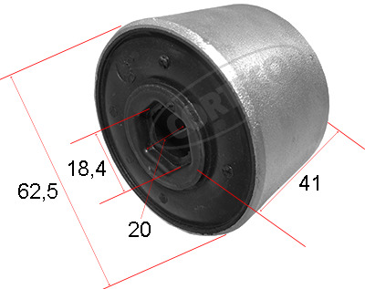 Control Arm-/Trailing Arm Bush CORTECO 49403109