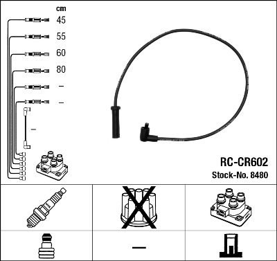 Ignition Cable Kit NGK 44298