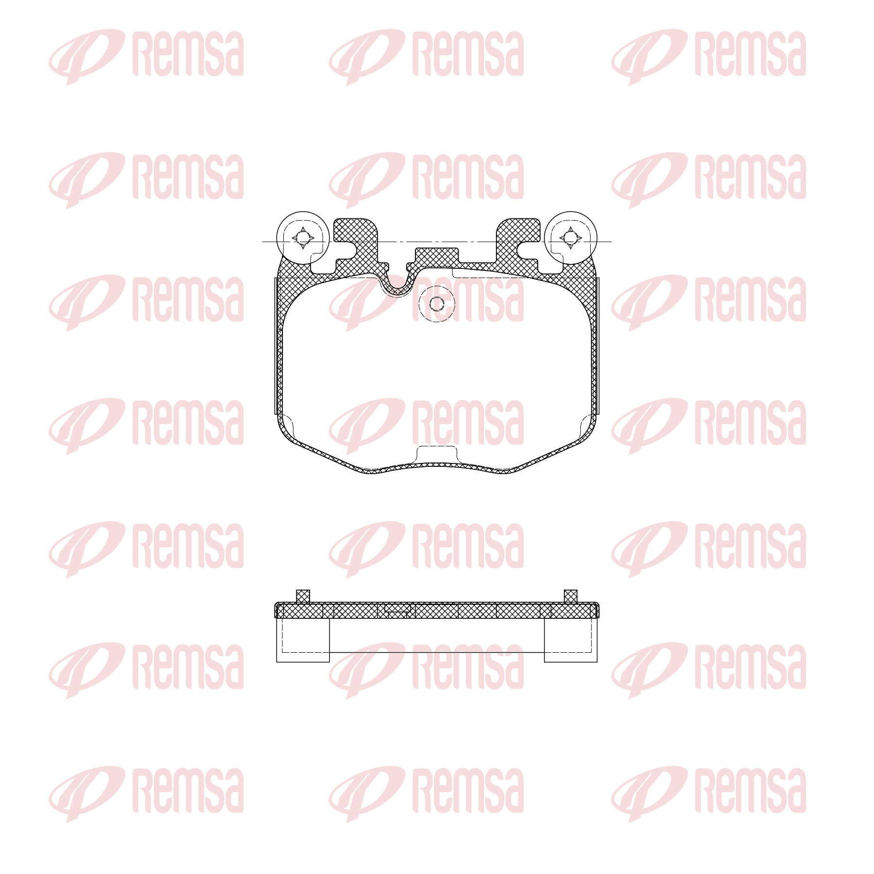 Brake Pad Set, disc brake REMSA X2040.10
