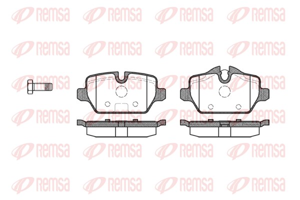 Brake Pad Set, disc brake REMSA 1132.00