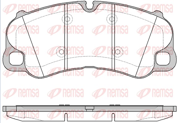 Brake Pad Set, disc brake REMSA 1595.10