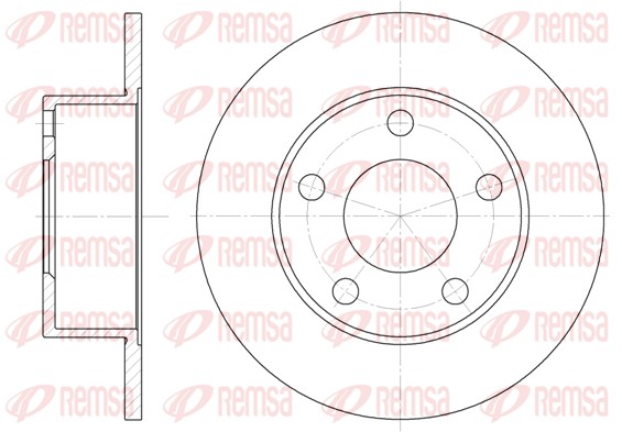 Brake Disc REMSA 6121.00