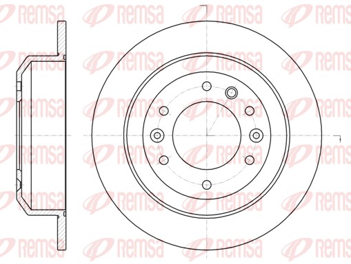 Brake Disc REMSA 61027.00