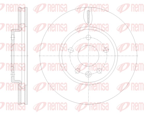 Brake Disc REMSA 61793.10