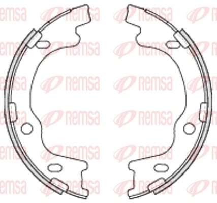 Brake Shoe Set, parking brake REMSA 4699.00