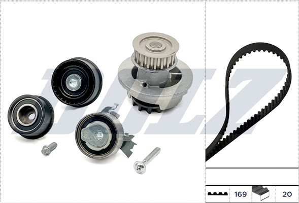 Water Pump & Timing Belt Kit DOLZ KD124