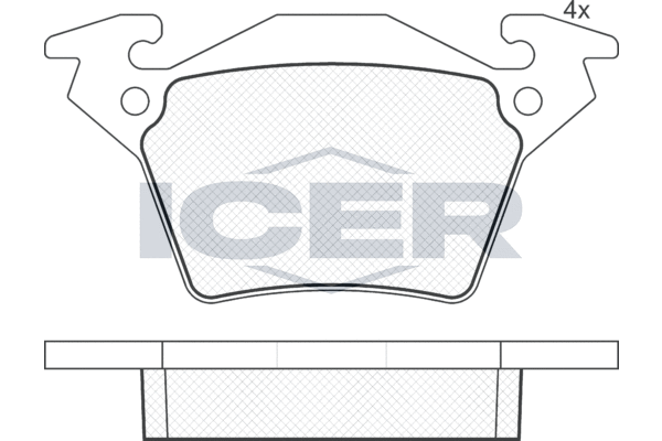 Brake Pad Set, disc brake ICER 141284