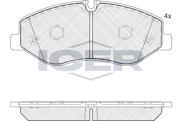 Brake Pad Set, disc brake ICER 142191