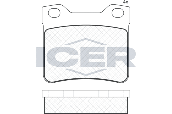 Brake Pad Set, disc brake ICER 181109