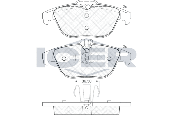 Brake Pad Set, disc brake ICER 181863