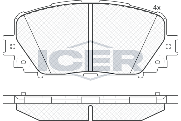 Brake Pad Set, disc brake ICER 181898