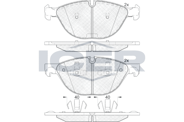 Brake Pad Set, disc brake ICER 181905