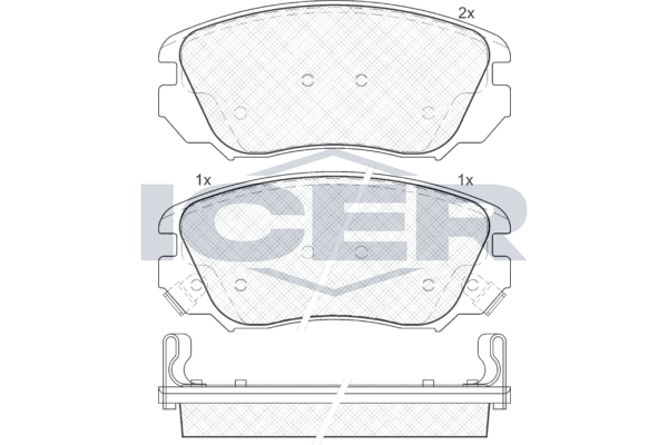 Brake Pad Set, disc brake ICER 181914