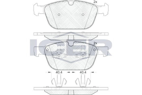Brake Pad Set, disc brake ICER 181920