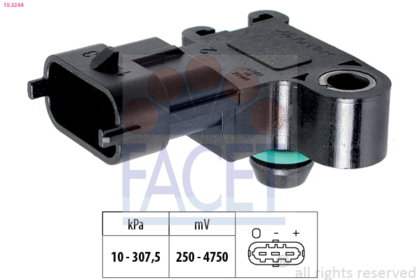 Sensor, boost pressure FACET 10.3244