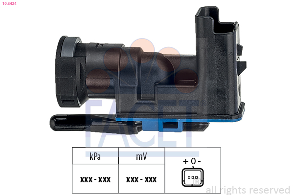 Pressure Sensor, brake booster FACET 10.3424