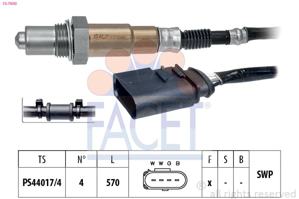 Lambda Sensor FACET 10.7600