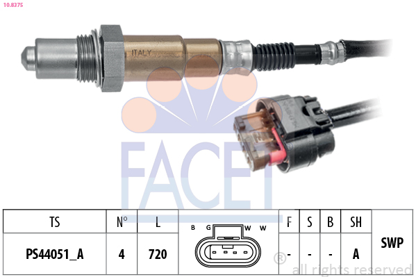 Lambda Sensor FACET 10.8375