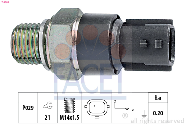 Oil Pressure Switch FACET 7.0189