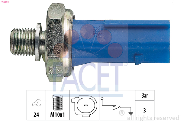Oil Pressure Switch FACET 7.0212