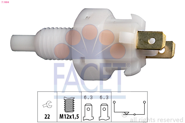 Brake Light Switch FACET 7.1004