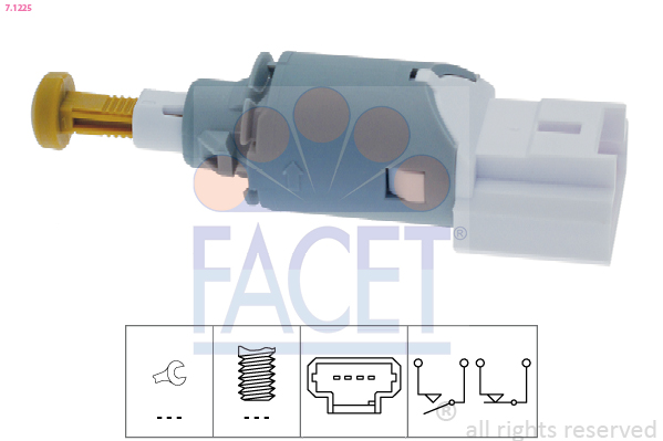 Brake Light Switch FACET 7.1225