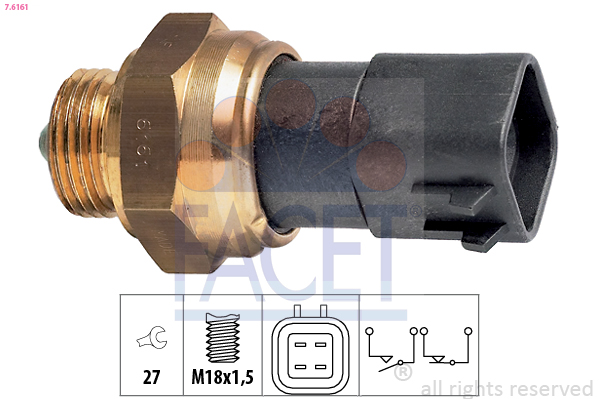 Switch, reverse light FACET 7.6161