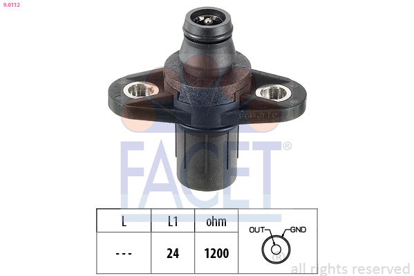Sensor, camshaft position FACET 9.0112