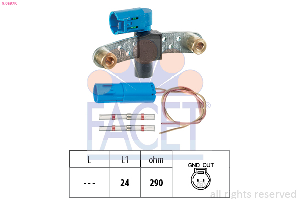 Sensor, crankshaft pulse FACET 9.0597K