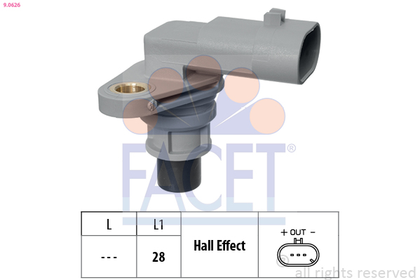 Sensor, camshaft position FACET 9.0626