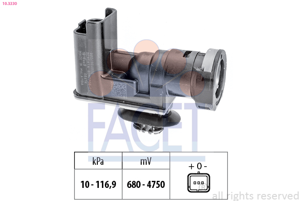 Pressure Sensor, brake booster FACET 10.3330