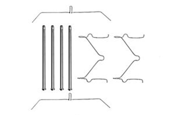 Accessory Kit, disc brake pad TRW PFK290