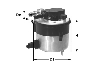 Fuel filter CLEAN FILTERS DNW2504