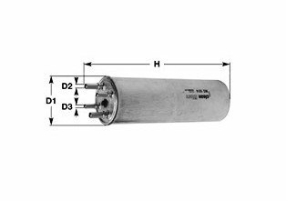 Fuel filter CLEAN FILTERS MG1670