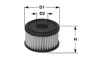Fuel filter CLEAN FILTERS MG1676