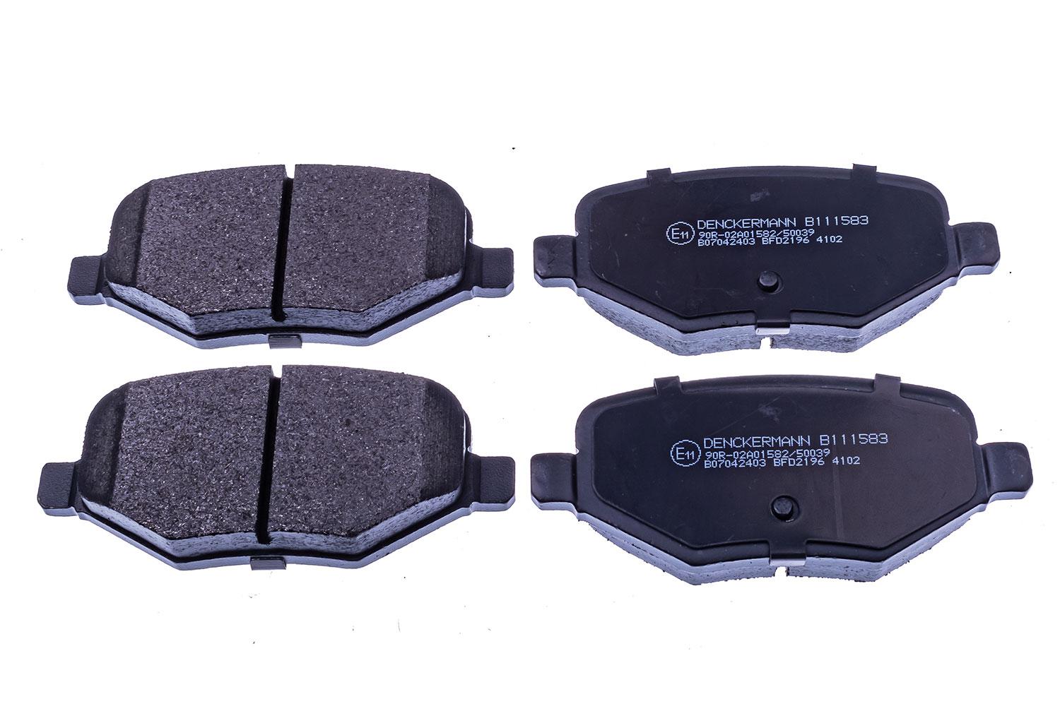 Brake Pad Set, disc brake DENCKERMANN B111583