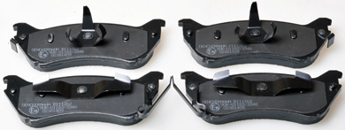 Brake Pad Set, disc brake DENCKERMANN B111262