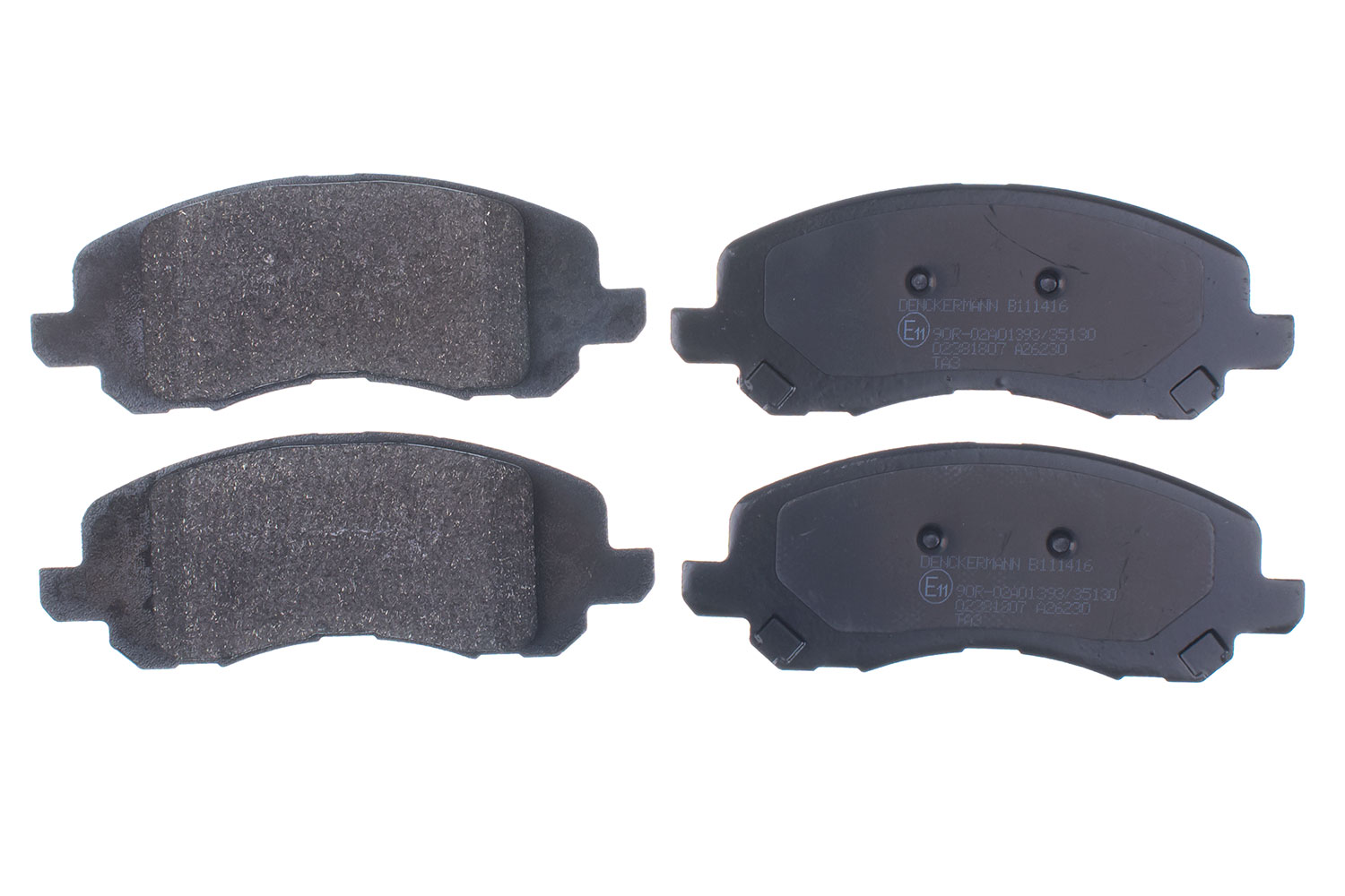Brake Pad Set, disc brake DENCKERMANN B111416